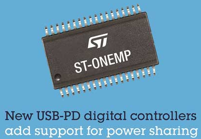 意法半导体ST-ONEMP数字控制器简化高能效双端口USB-PD适配器设计