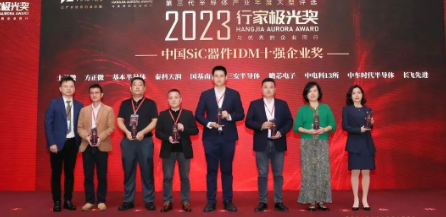 士兰微荣获“中国SiC器件IDM十强企业”奖