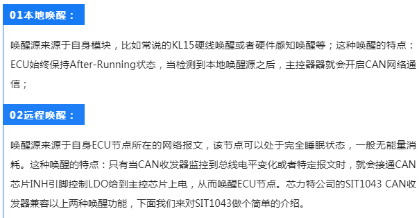 芯力特具有超低功耗国产SIT1043 CAN收发器在汽车ECU中的应用