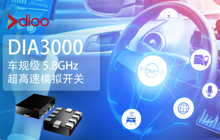 帝奥微国内首款车规级5.8GHz超高速模拟开关DIA3000