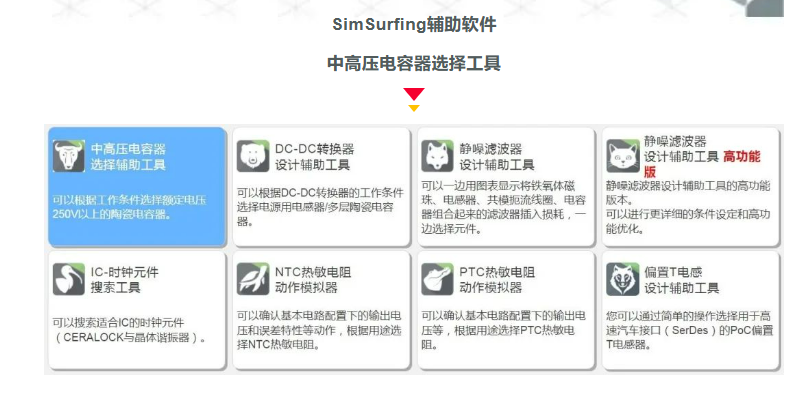 村田电子SimSurfing系列 | 中高压电容器选择辅助工具