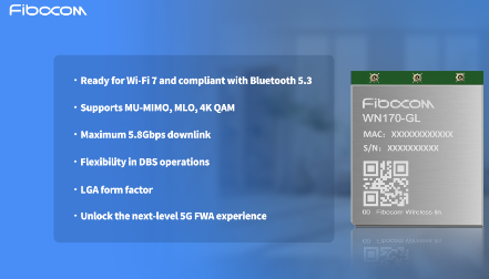 Fibocom Debuts the Wi-Fi 7 Module WN170-GL at Broadband World Forum 2023