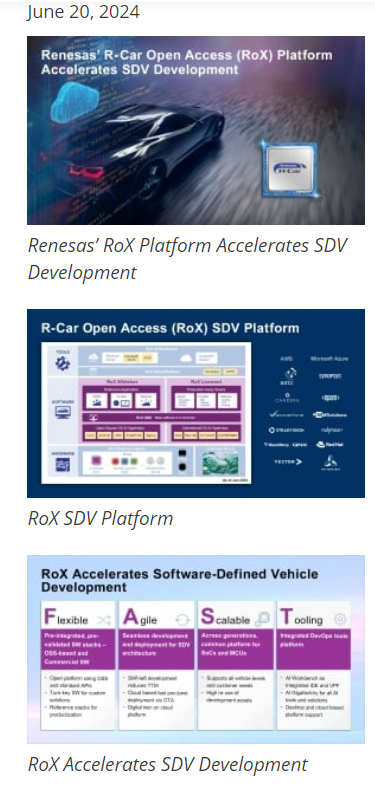 Renesas’ R-Car Open Access Platform Accelerates Software-Defined Vehicle Development With Market-Ready Software