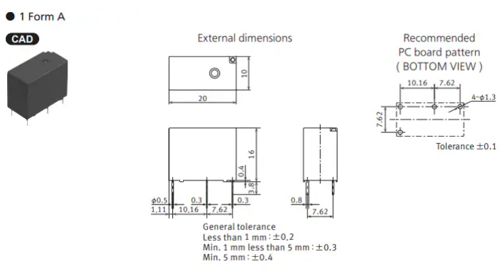 Panasonic Industrial Devices LQ系列通用功率继电器