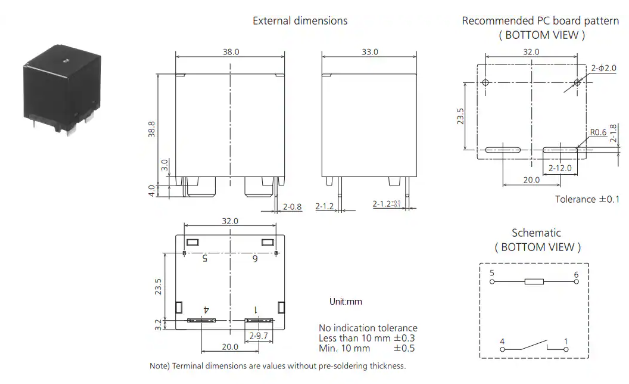 Panasonic Industrial Devices HE-A General Power Relays