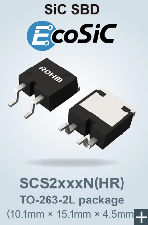 ROHM’s New SiC Schottky Barrier Diodes for High Voltage xEV Systems: Featuring a Unique Package Design for Improved Insulation Resistance