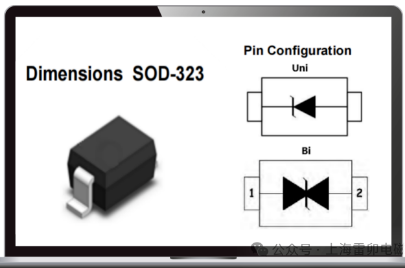 雷卯展示SOD-323封装大功率ESD