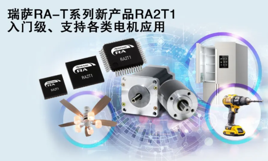 瑞萨电子推出面向单电机应用优化的卓越MCU，涵盖电动工具、家用电器等广泛应用场景