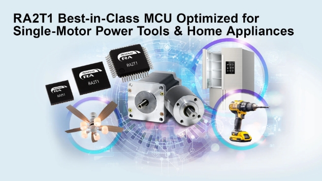 Renesas Debuts Best-in-Class MCUs Optimized for Single-Motor Applications Including Power Tools, Home Appliances and More