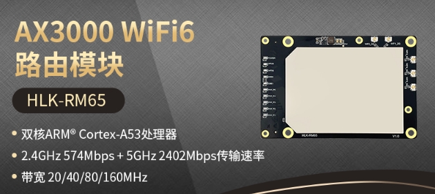 海凌科：AX3000 WiFi6路由模块 理论传输速率3000Mbps