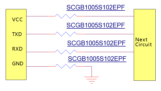 SOCAY硕凯铁氧体磁珠SCGB1005S102EPF用于指纹门锁保护