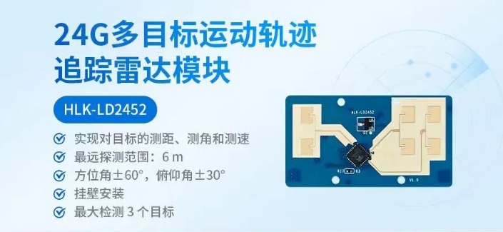 海凌科：专用于智能空调的24G目标运动轨迹追踪雷达模块