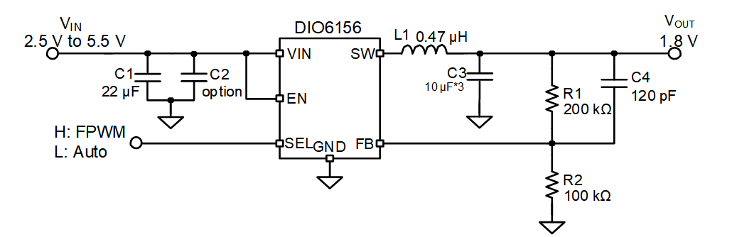 帝奥微推出低UVLO+全维度高性能同步降压DCDC——DIO6156