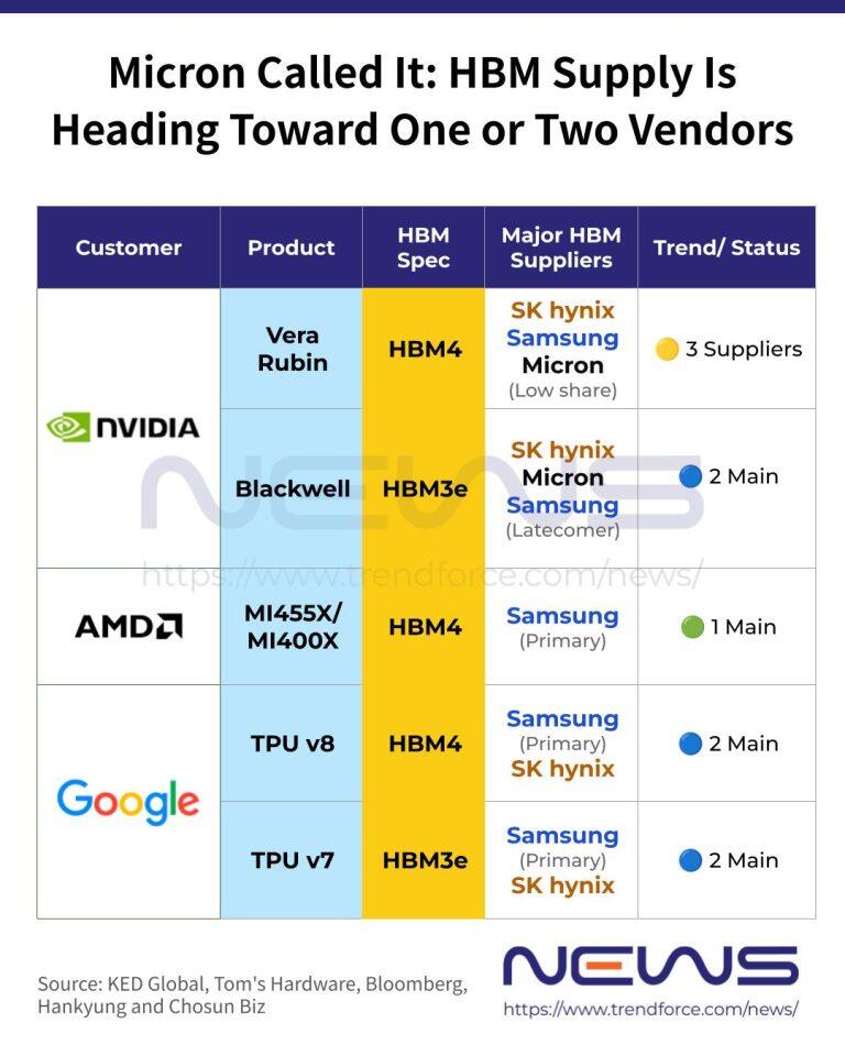 Micron Flags HBM4E as Start of Custom HBM Era; HBM Market Could Tilt Toward Dual-or-Single Suppliers Micron Flags HBM4E as Start of Custom HBM Era; HBM Market Could Tilt Toward Dual-or-Single Suppliers