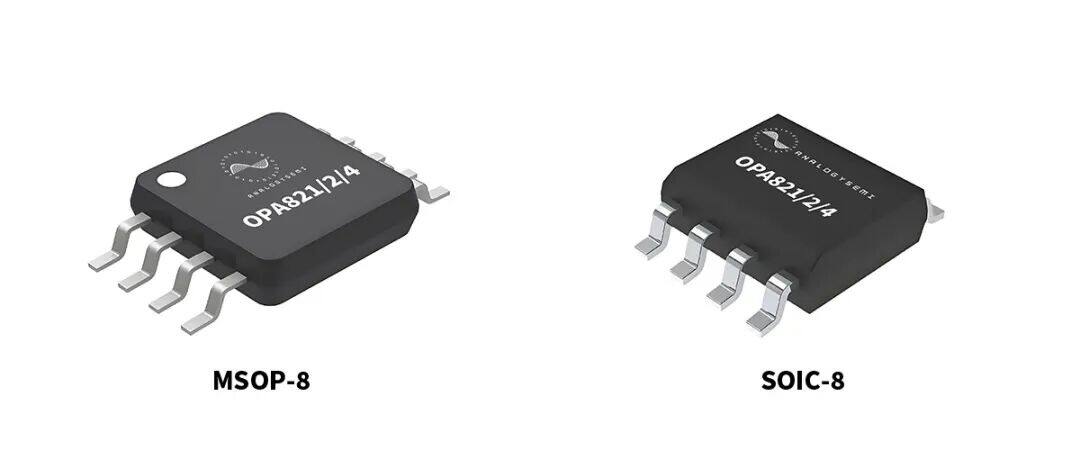 类比半导体丨宽频低噪声精密轨对轨运算放大器 OPA821/2/4