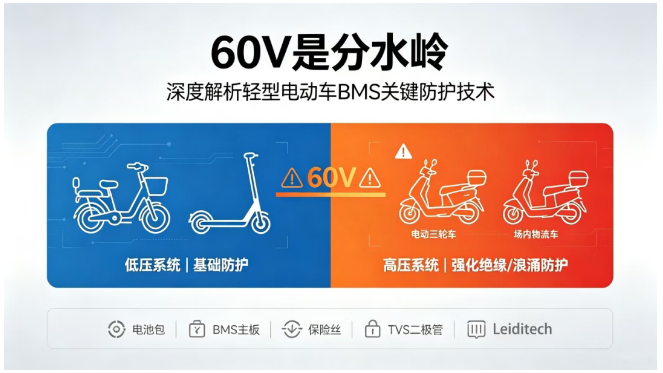 上海雷卯丨GB 17761-2024：60V分界轻型电动车BMS差异化EMC防护
