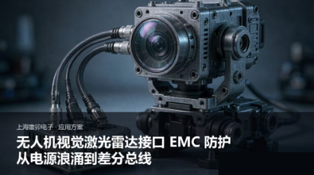 上海雷卯丨无人机视觉激光雷达接口 EMC 防护:从电源浪涌到差分总线一文讲清 上海雷卯丨无人机视觉激光雷达接口 EMC 防护:从电源浪涌到差分总线一文讲清